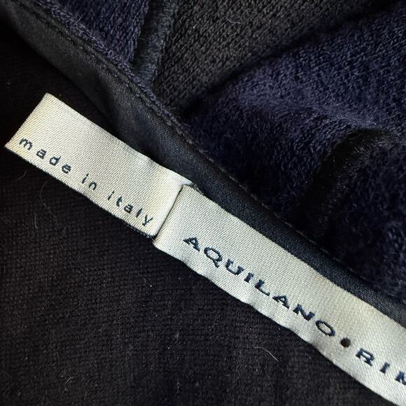 Aquilano Rimondi Italy Dress Black Gray Sz EU 40 Fits like a US 4 Long Sleeves - Picture 9 of 9